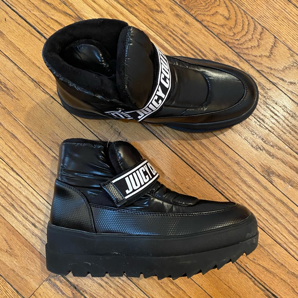 juicy couture black snow boots